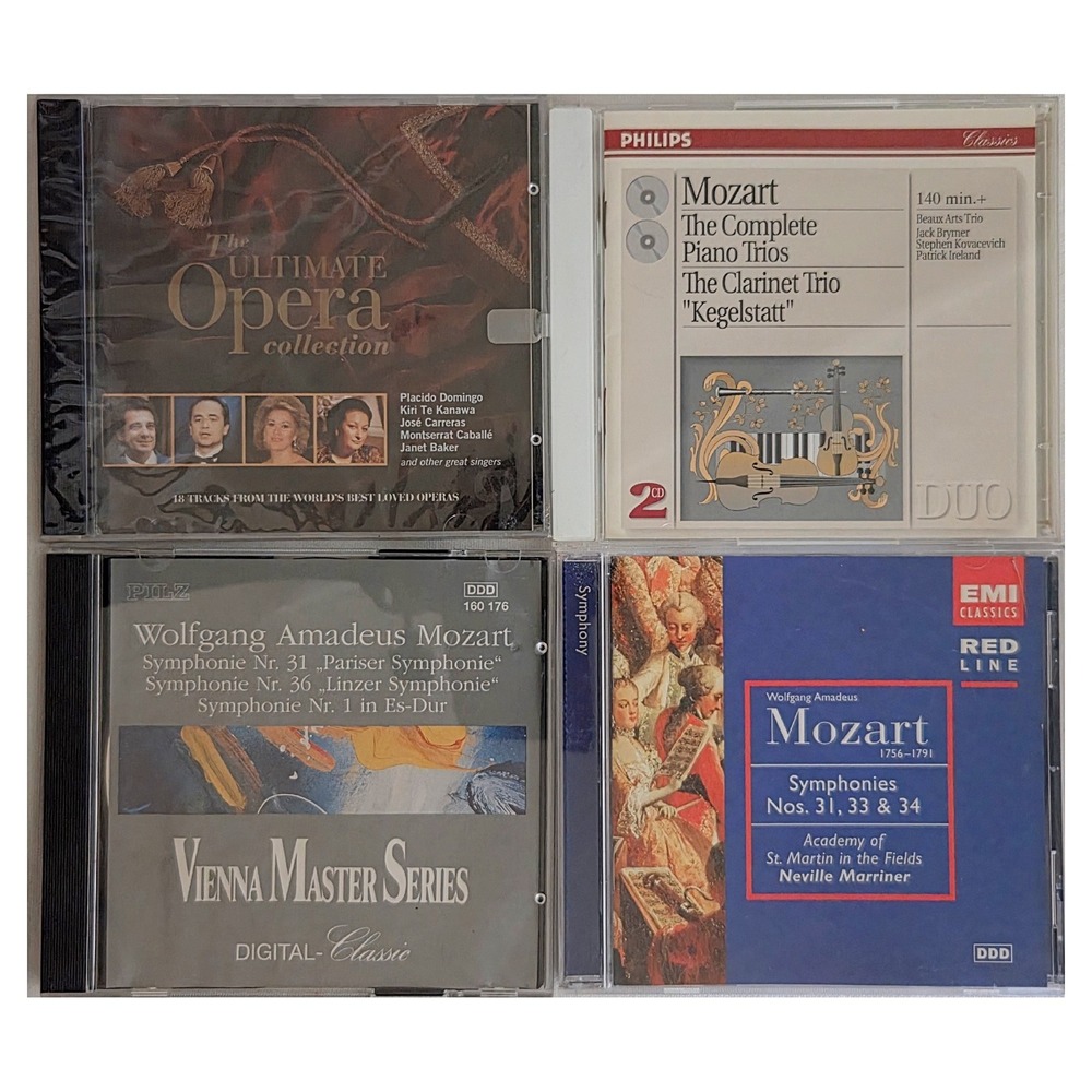 Mozart Symphonies Piano Trios Ultimate Opera Collection 5 CD Lot Classical Music
